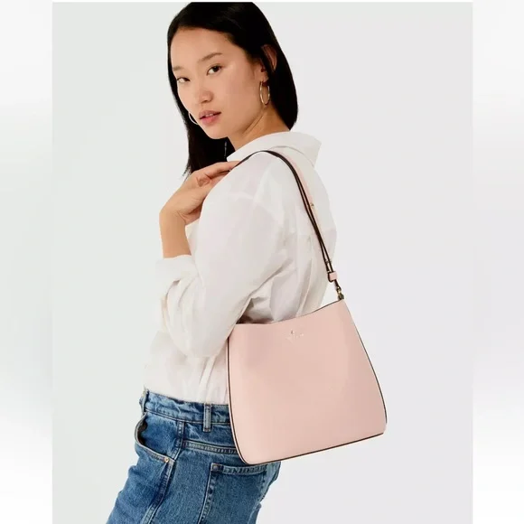 New Kate Spade Julia Medium Bucket Bag Rose Smoke